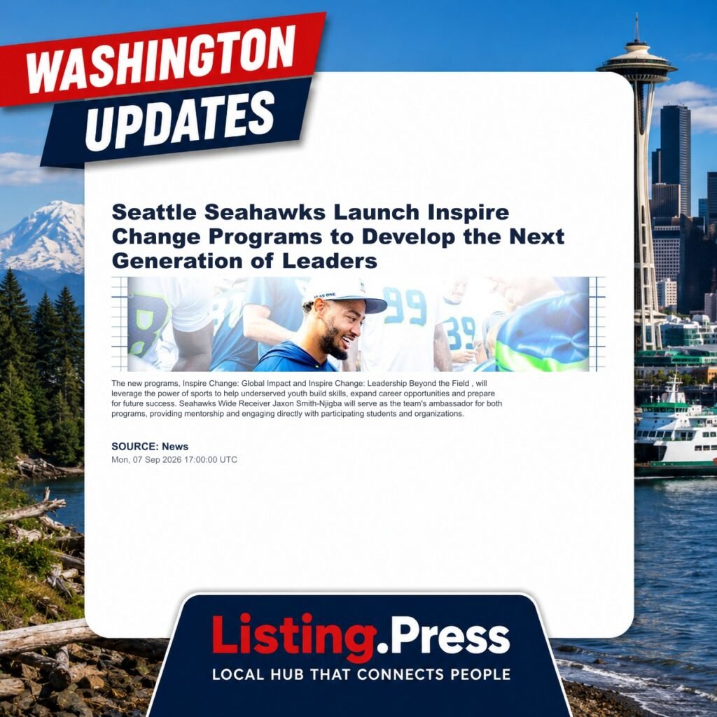 Seattle Seahawks Launch Inspire Change Programs to Develop the Next Generation of Leaders