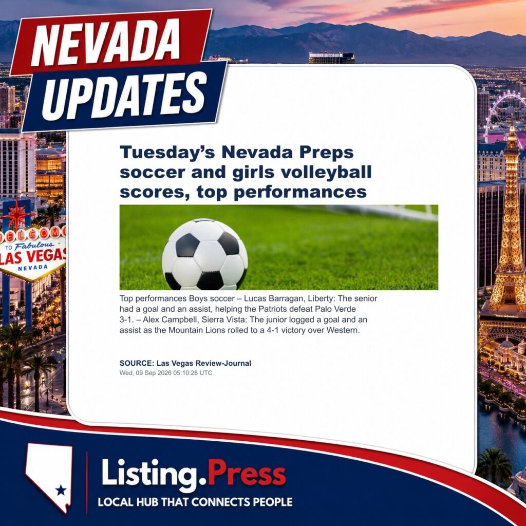 Tuesday’s Nevada Preps soccer and girls volleyball scores, top performances