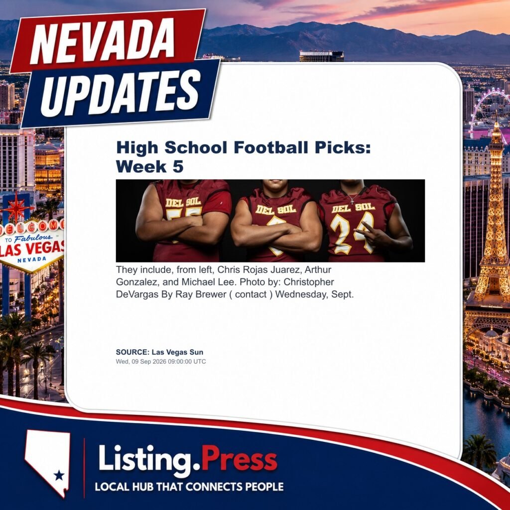 High School Football Picks: Week 5