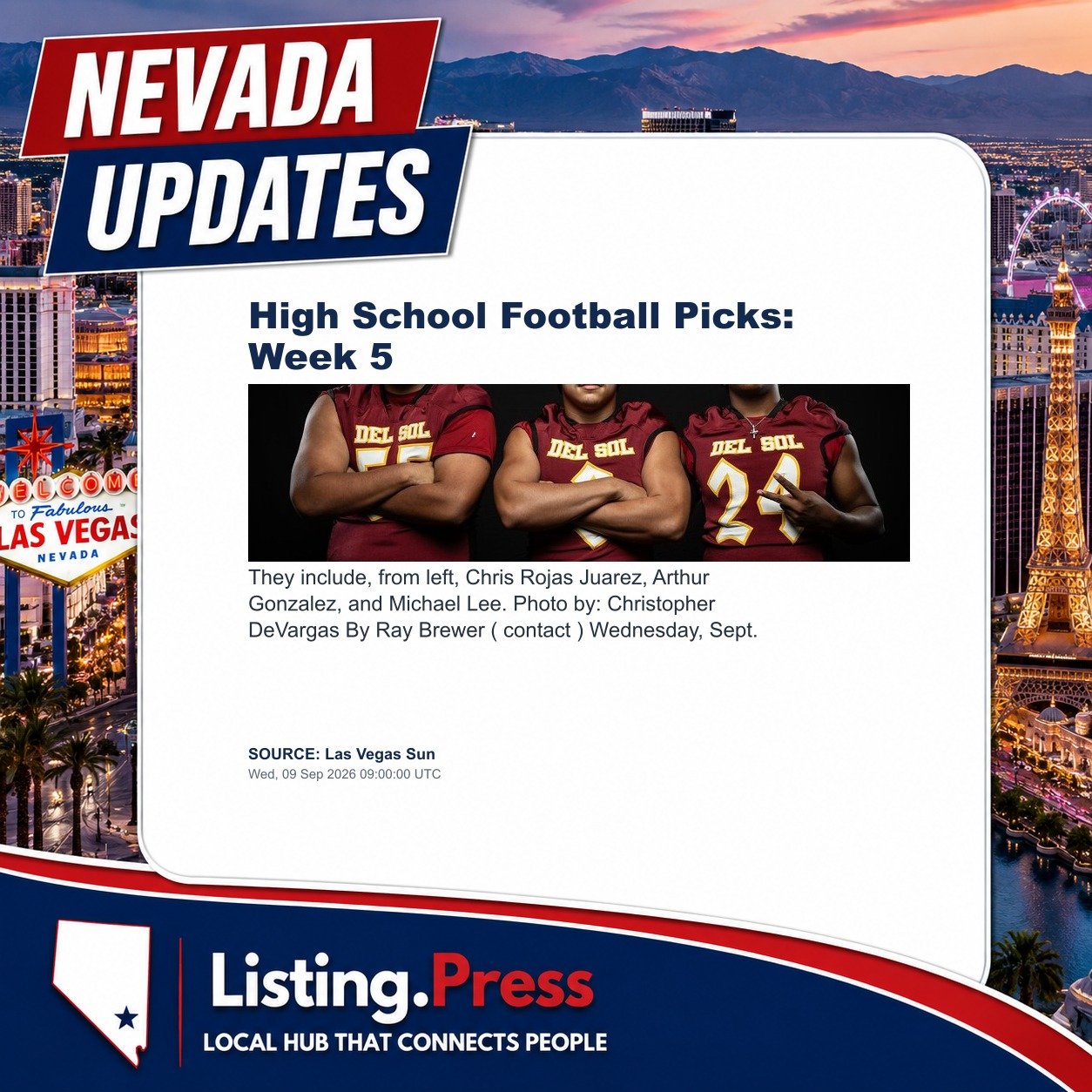 High School Football Picks: Week 5