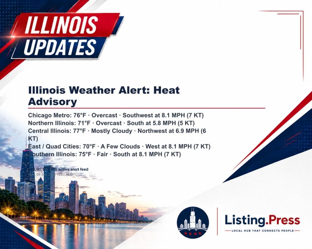 Illinois Weather Alert: Heat Advisory