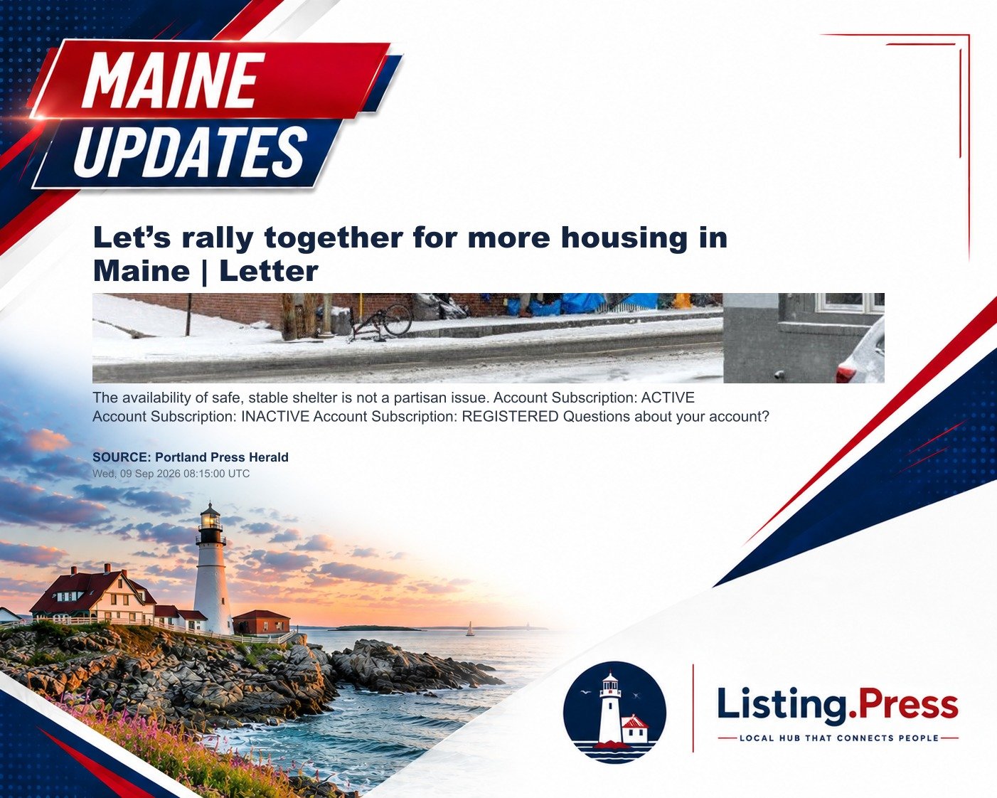 Let’s rally together for more housing in Maine | Letter