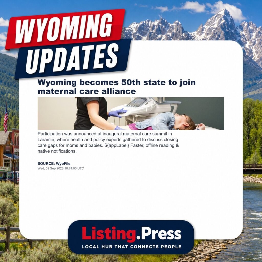 Wyoming becomes 50th state to join maternal care alliance