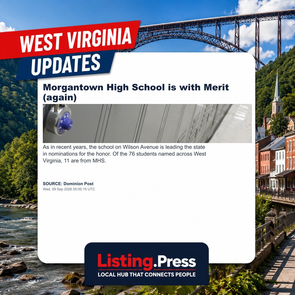 Morgantown High School is with Merit (again)