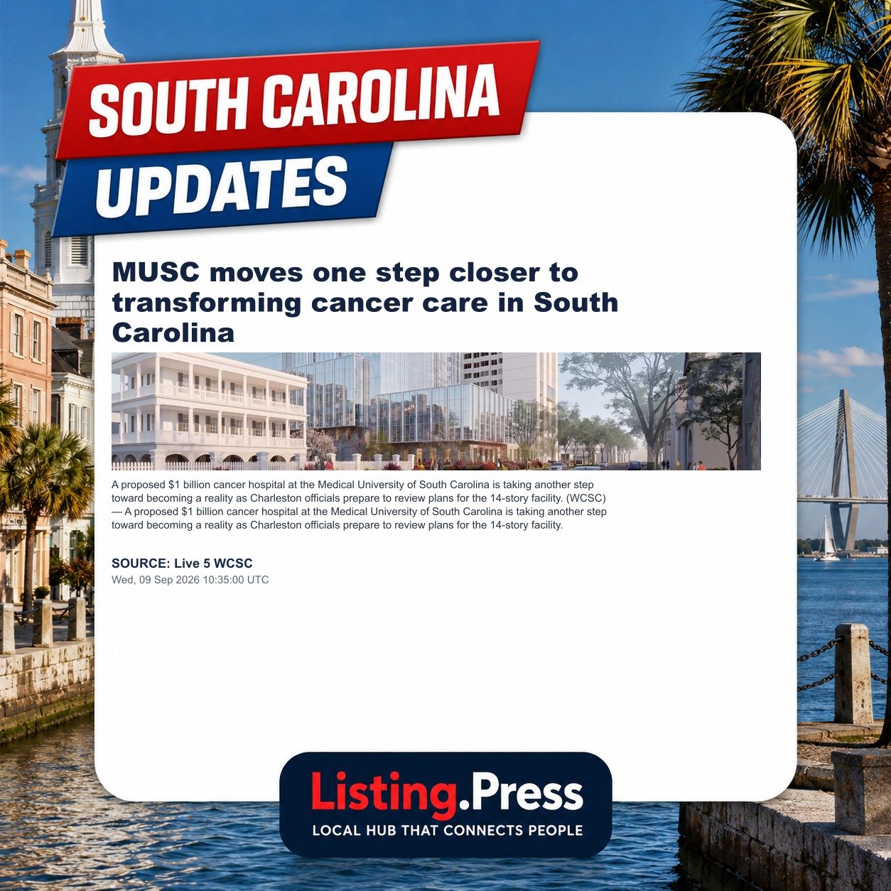MUSC moves one step closer to transforming cancer care in South Carolina