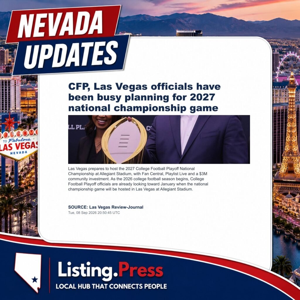 CFP, Las Vegas officials have been busy planning for 2027 national championship game