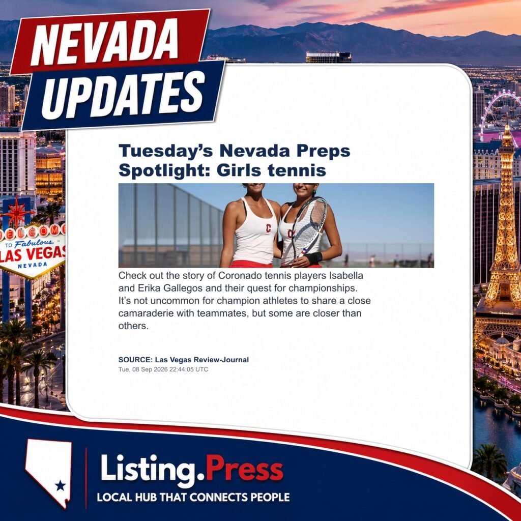 Tuesday’s Nevada Preps Spotlight: Girls tennis