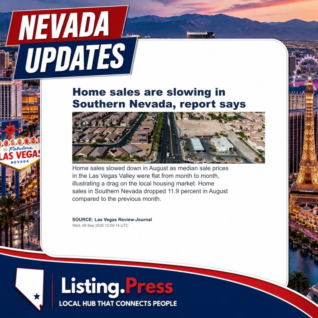 Home sales are slowing in Southern Nevada, report says