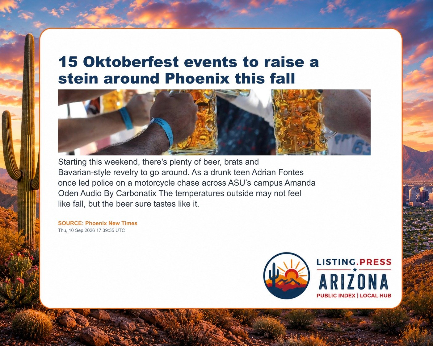 15 Oktoberfest events to raise a stein around Phoenix this fall