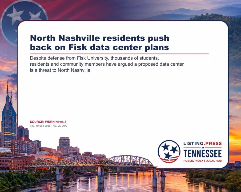 North Nashville residents push back on Fisk data center plans
