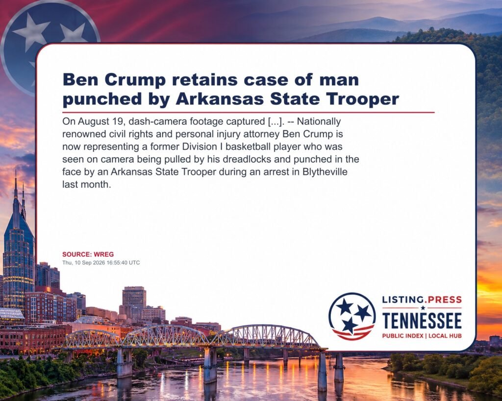 Ben Crump retains case of man punched by Arkansas State Trooper
