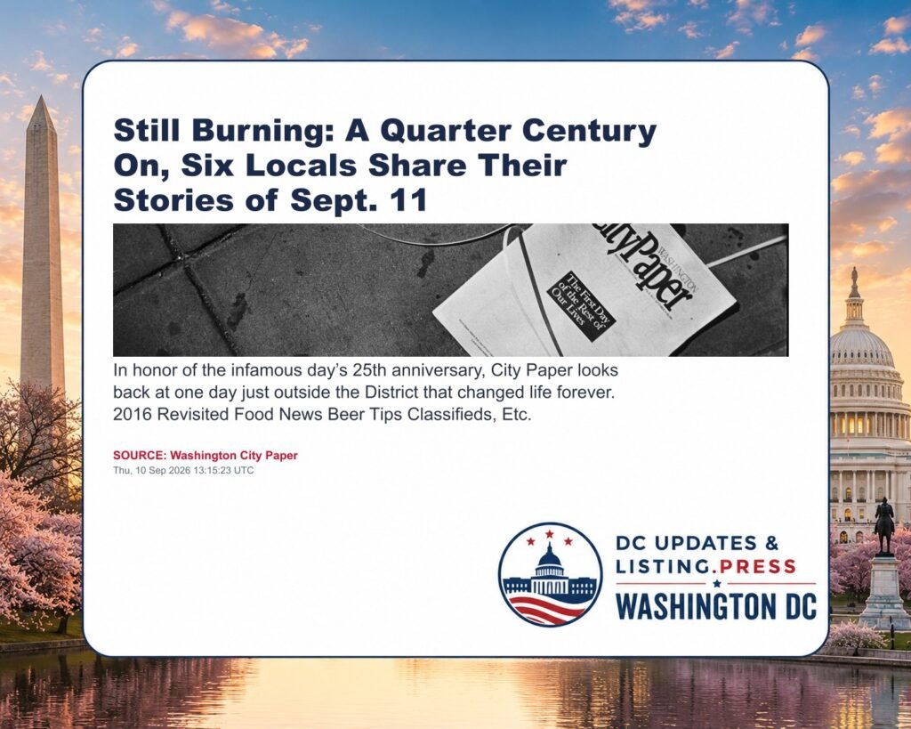 Still Burning: A Quarter Century On, Six Locals Share Their Stories of Sept. 11