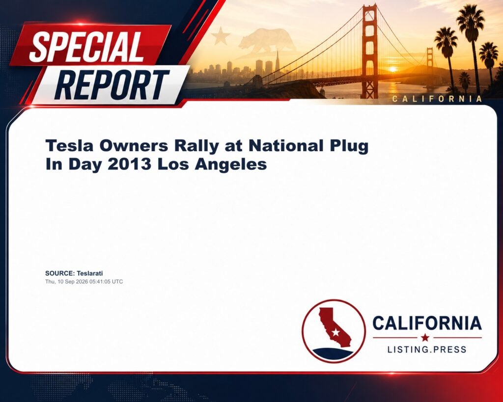 Tesla Owners Rally at National Plug In Day 2013 Los Angeles