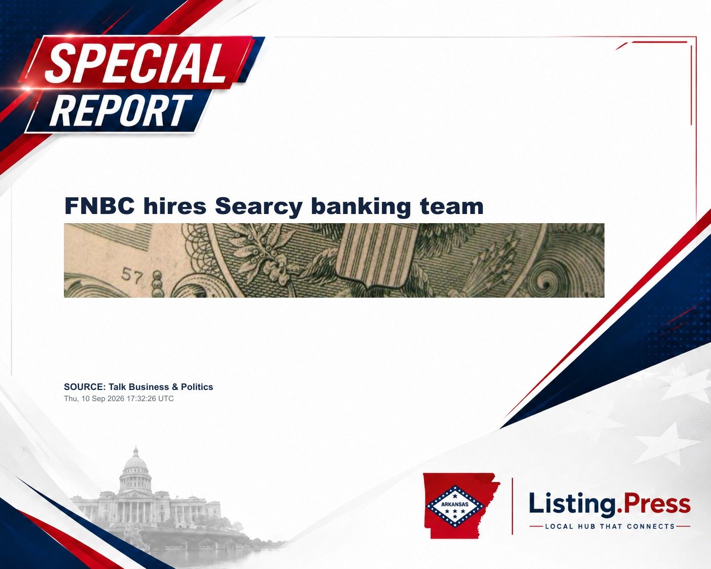 FNBC hires Searcy banking team