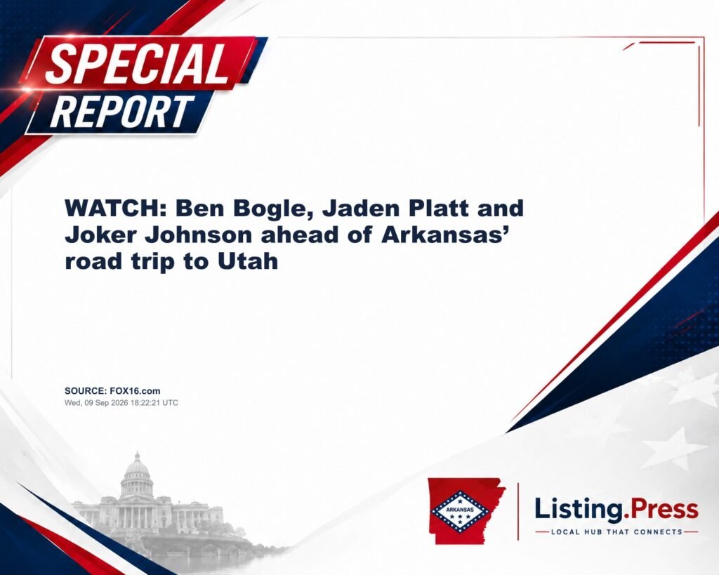 WATCH: Ben Bogle, Jaden Platt and Joker Johnson ahead of Arkansas’ road trip to Utah