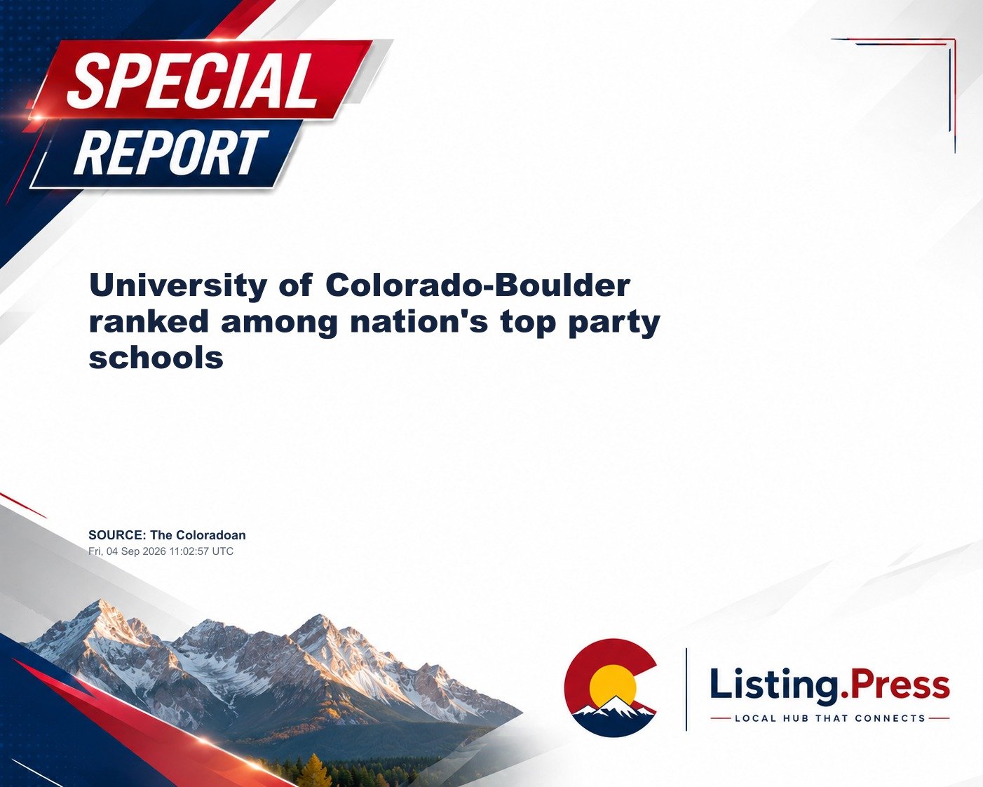 University of Colorado-Boulder ranked among nation's top party schools