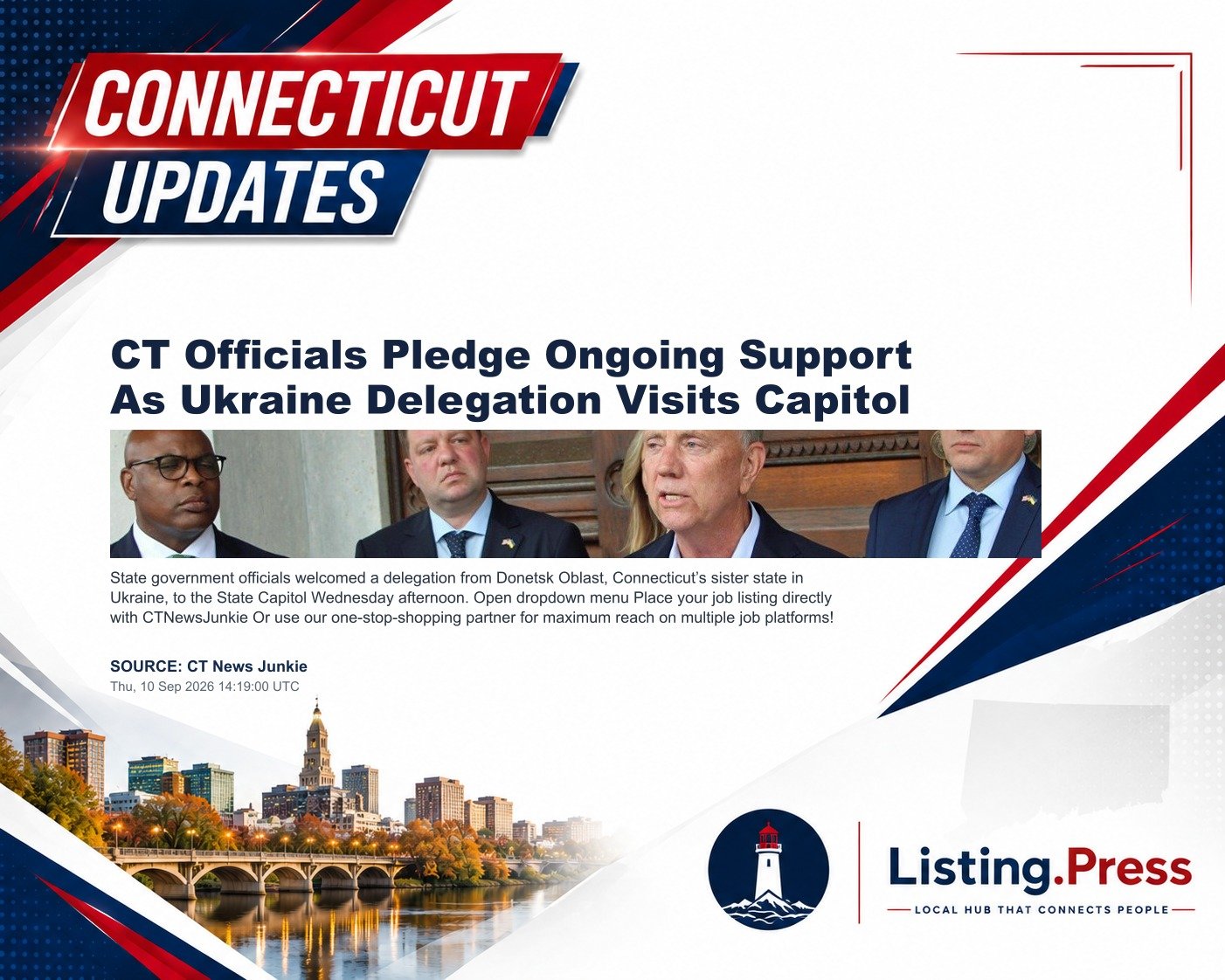 CT Officials Pledge Ongoing Support As Ukraine Delegation Visits Capitol