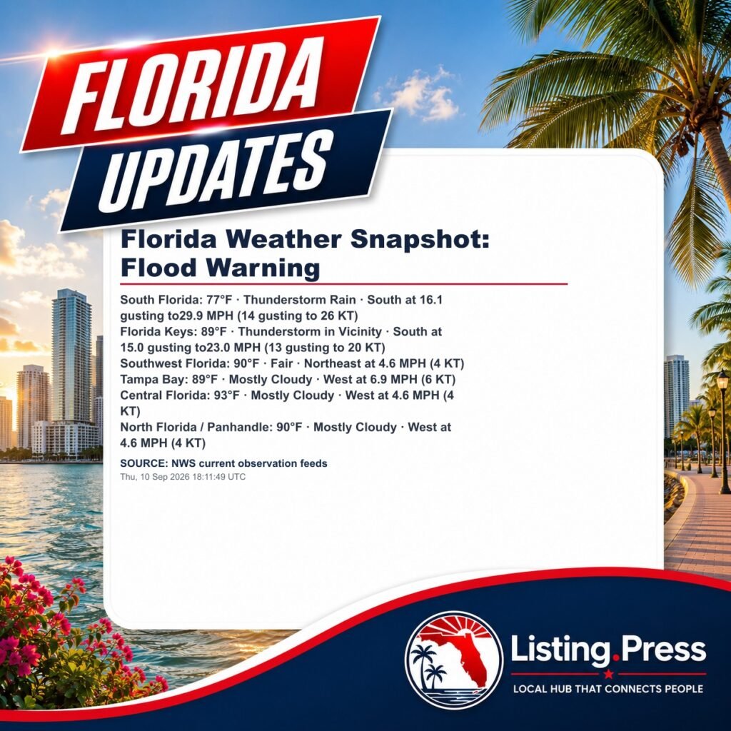 Florida Weather Snapshot: Flood Warning
