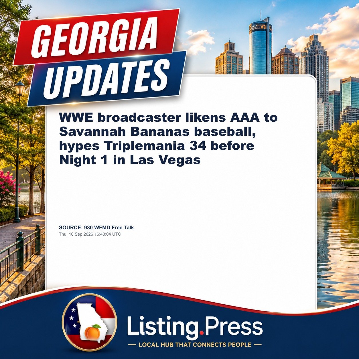 WWE broadcaster likens AAA to Savannah Bananas baseball, hypes Triplemania 34 before Night 1 in Las Vegas