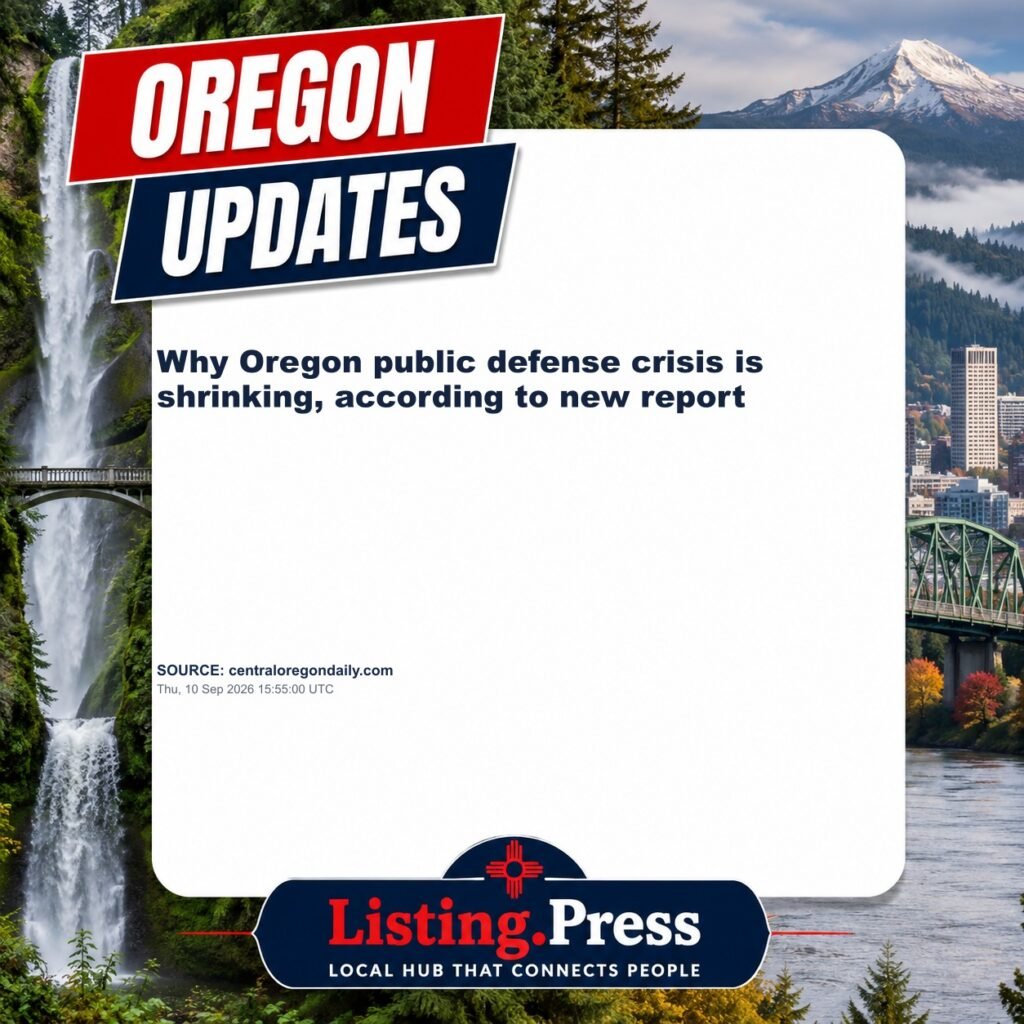 Why Oregon public defense crisis is shrinking, according to new report