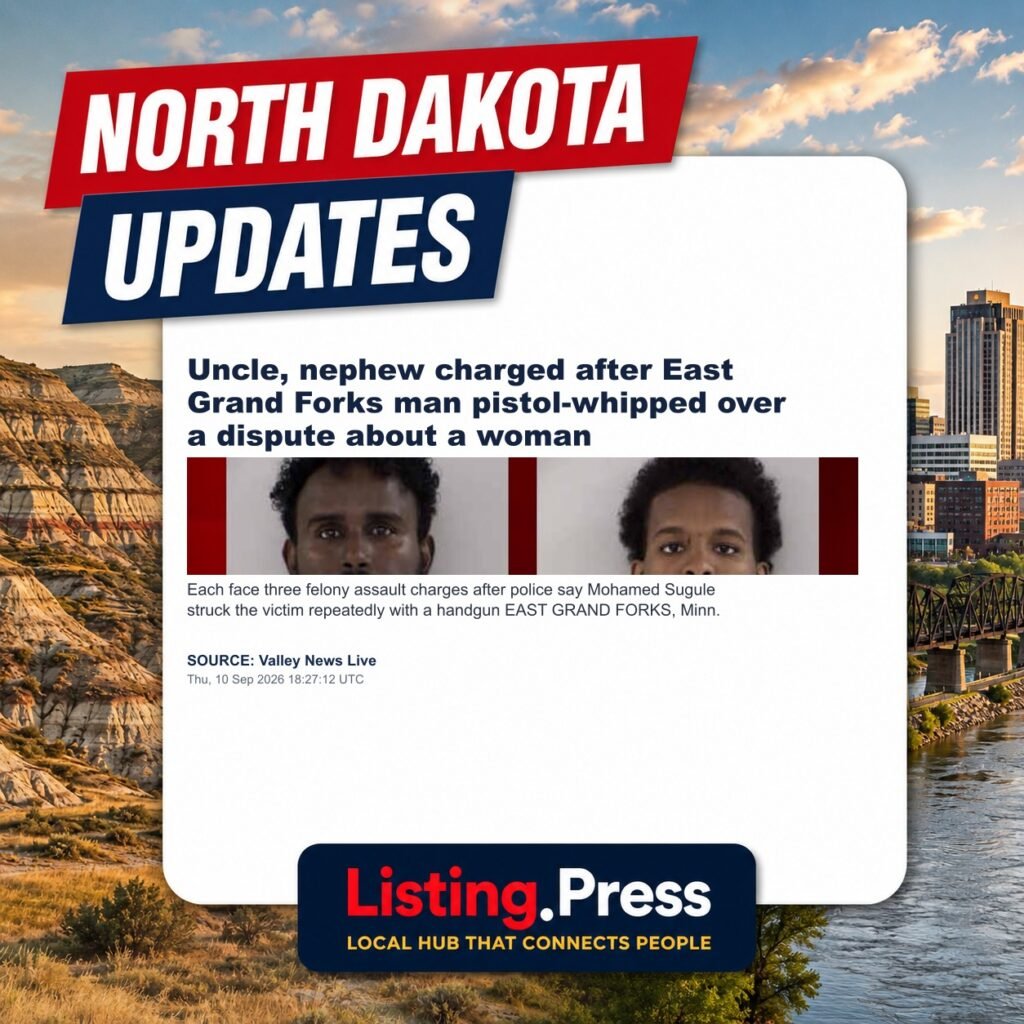 Uncle, nephew charged after East Grand Forks man pistol-whipped over a dispute about a woman