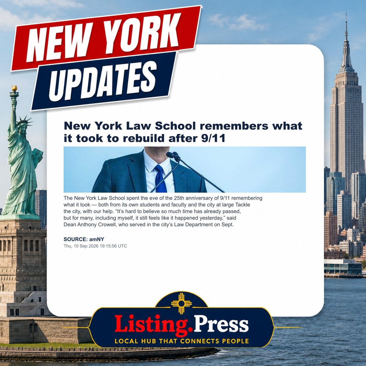 New York Law School remembers what it took to rebuild after 9/11