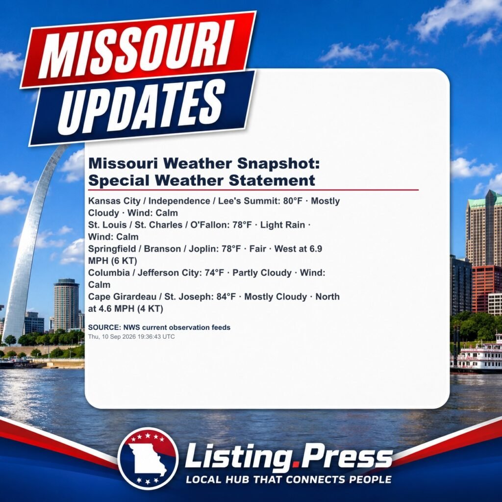 Missouri Weather Snapshot: Special Weather Statement