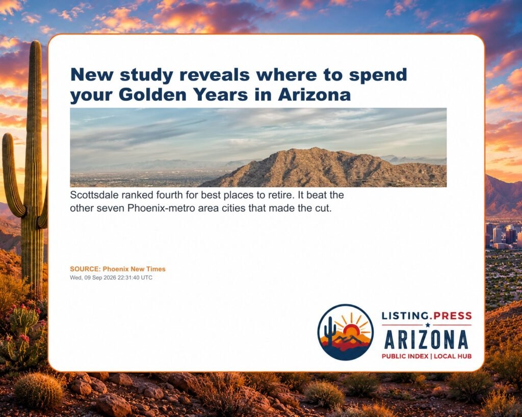 New study reveals where to spend your Golden Years in Arizona