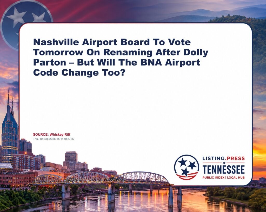 Nashville Airport Board To Vote Tomorrow On Renaming After Dolly Parton – But Will The BNA Airport Code Change Too?