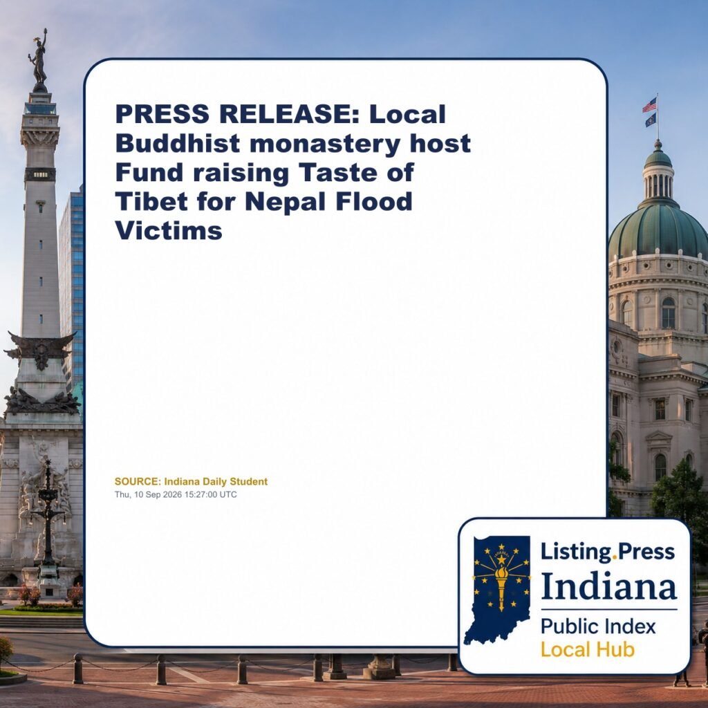 PRESS RELEASE: Local Buddhist monastery host Fund raising Taste of Tibet for Nepal Flood Victims