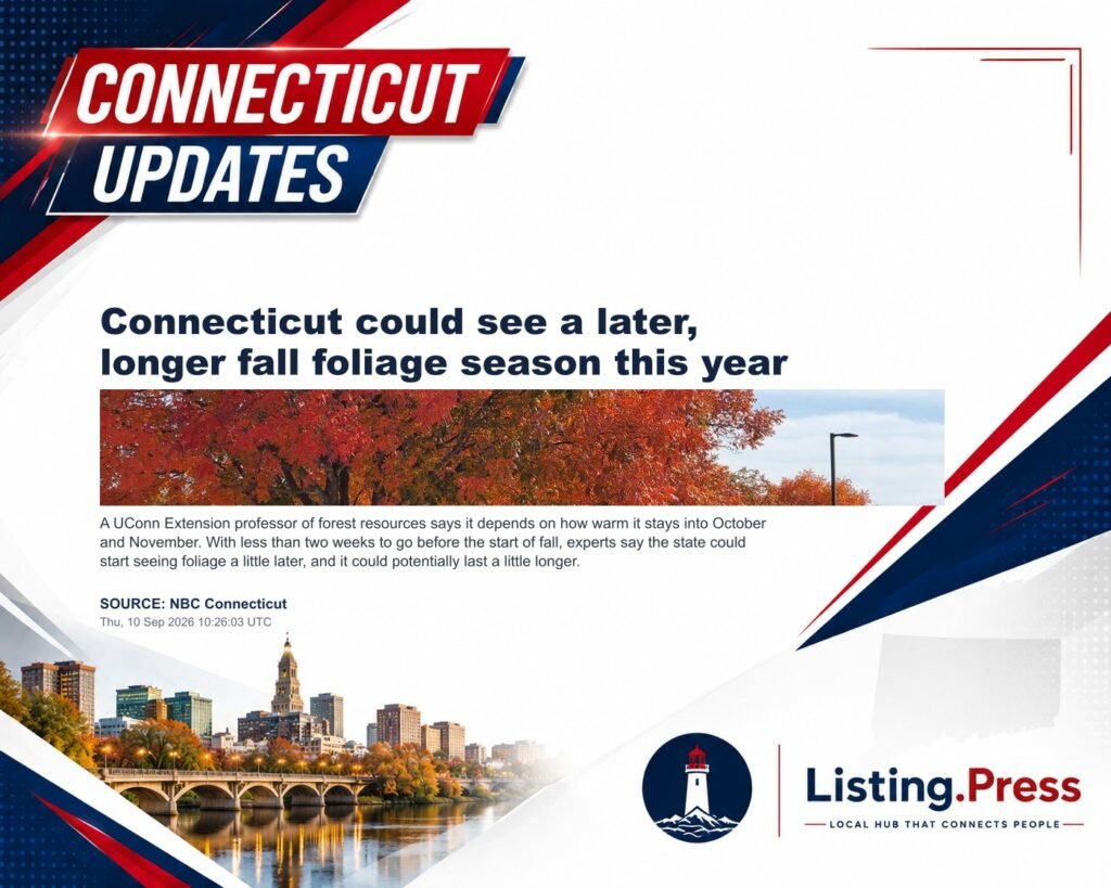 Connecticut could see a later, longer fall foliage season this year
