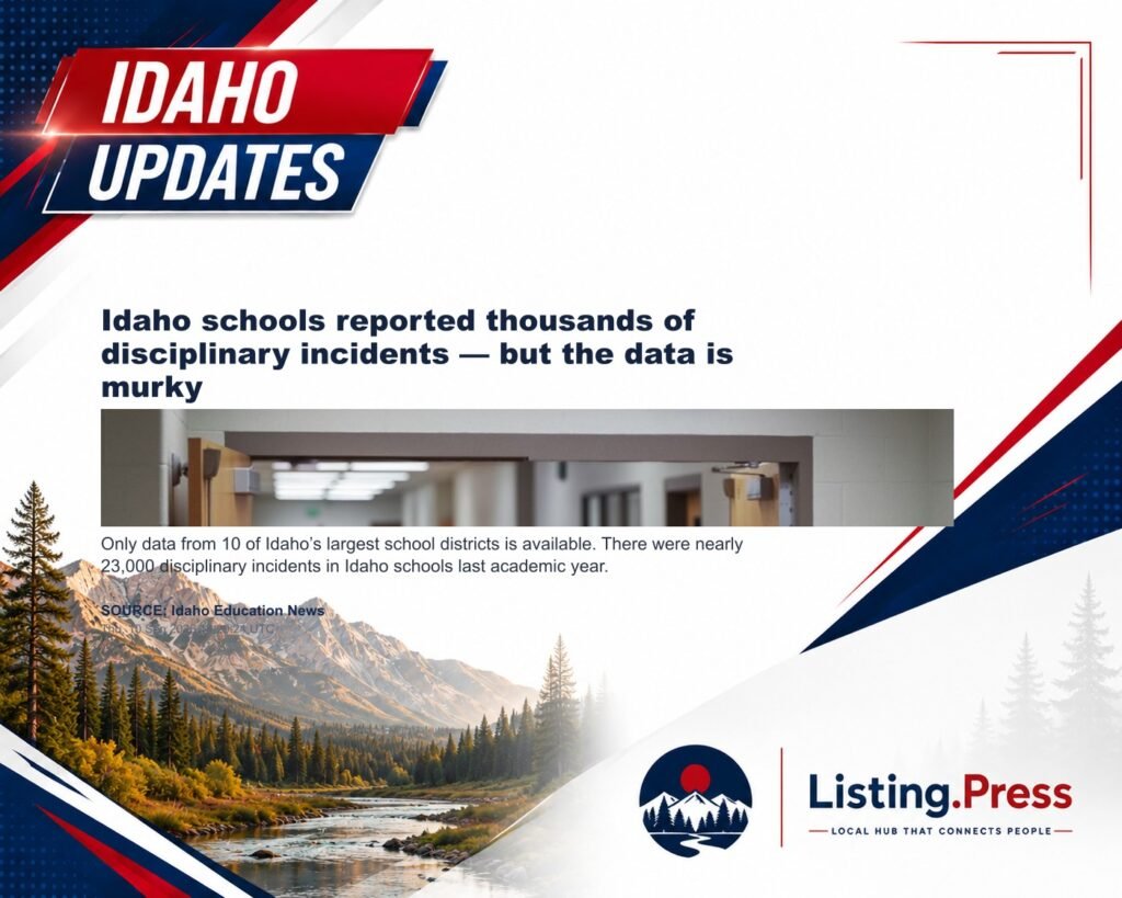Idaho schools reported thousands of disciplinary incidents — but the data is murky