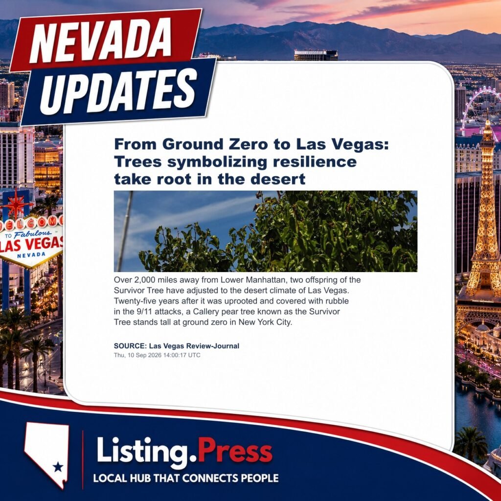 From Ground Zero to Las Vegas: Trees symbolizing resilience take root in the desert