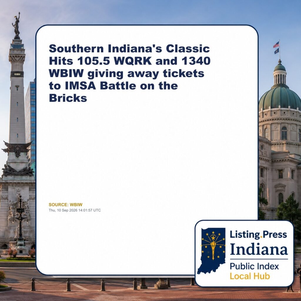 Southern Indiana’s Classic Hits 105.5 WQRK and 1340 WBIW giving away tickets to IMSA Battle on the Bricks