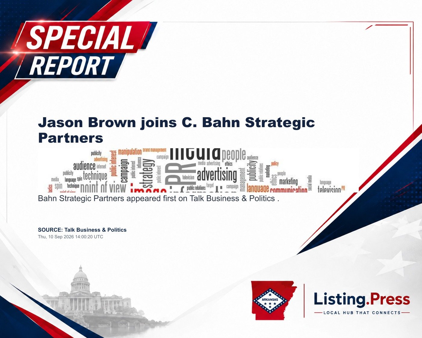 Jason Brown joins C. Bahn Strategic Partners