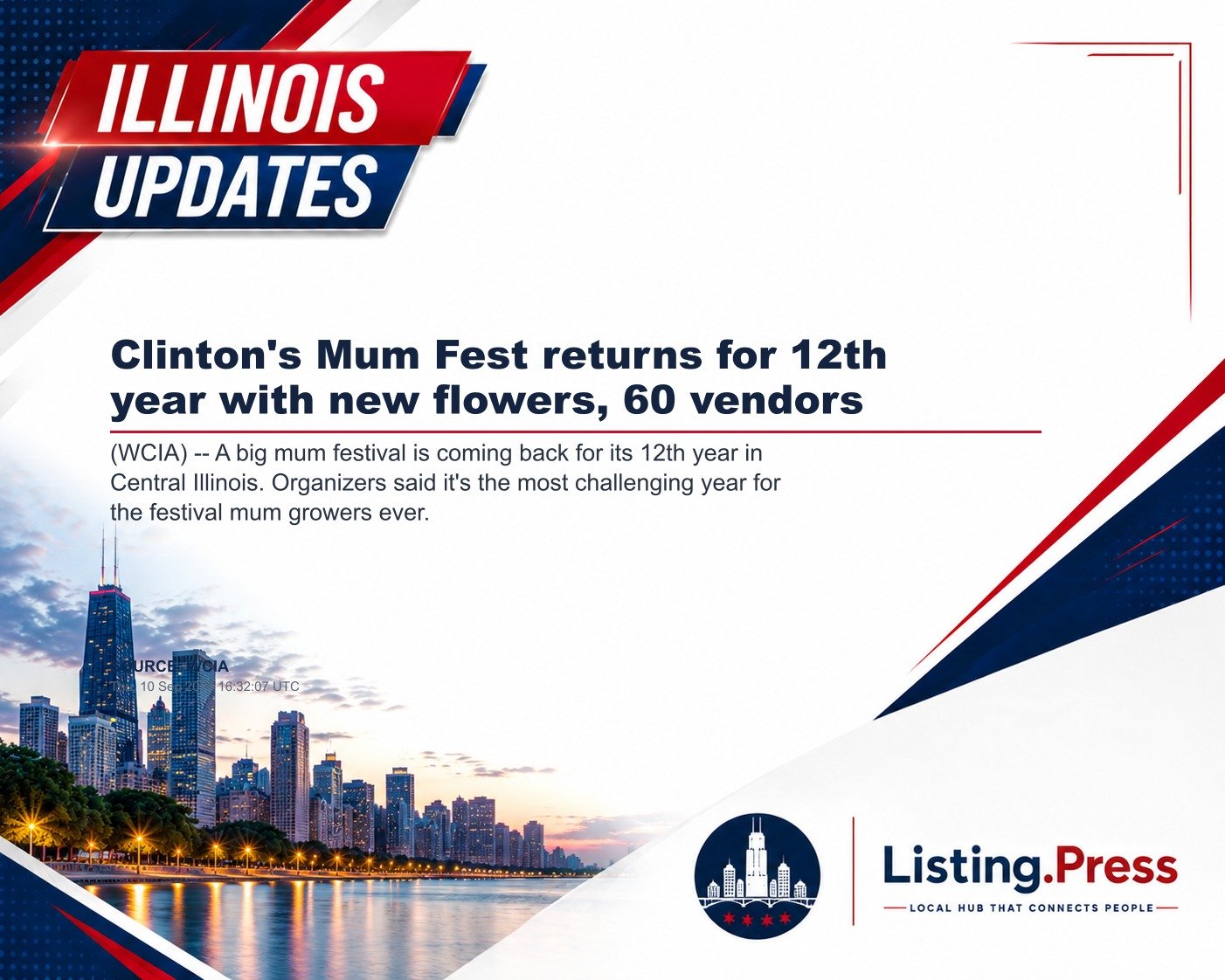 Clinton's Mum Fest returns for 12th year with new flowers, 60 vendors