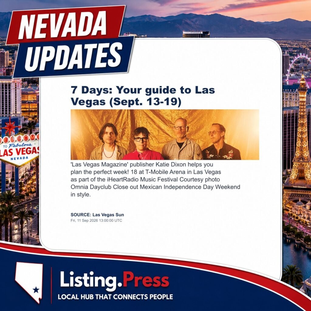 7 Days: Your guide to Las Vegas (Sept. 13-19)