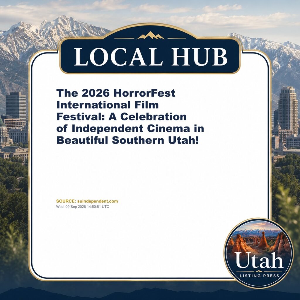 The 2026 HorrorFest International Film Festival: A Celebration of Independent Cinema in Beautiful Southern Utah!