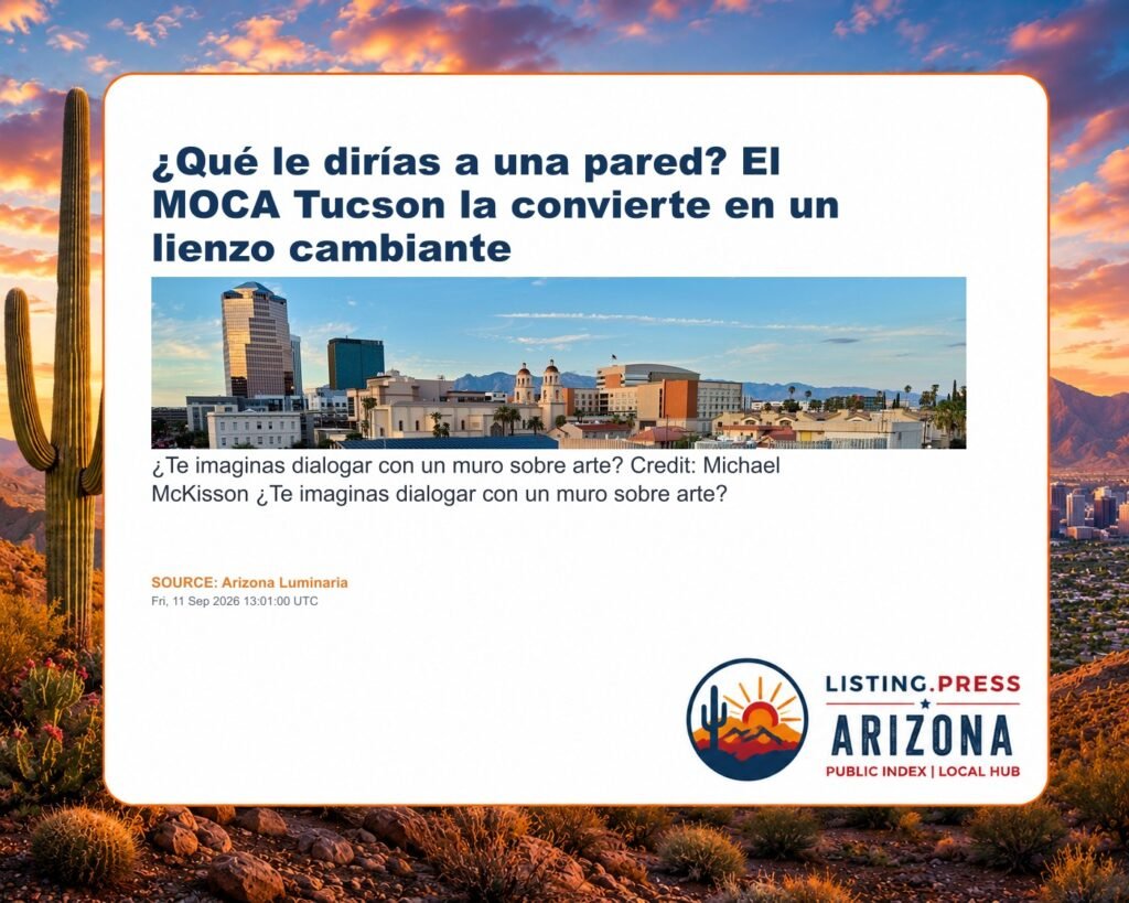 ¿Qué le dirías a una pared? El MOCA Tucson la convierte en un lienzo cambiante