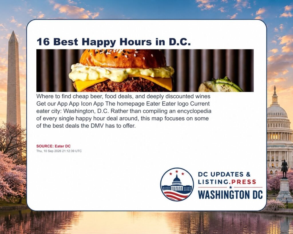 16 Best Happy Hours in D.C.