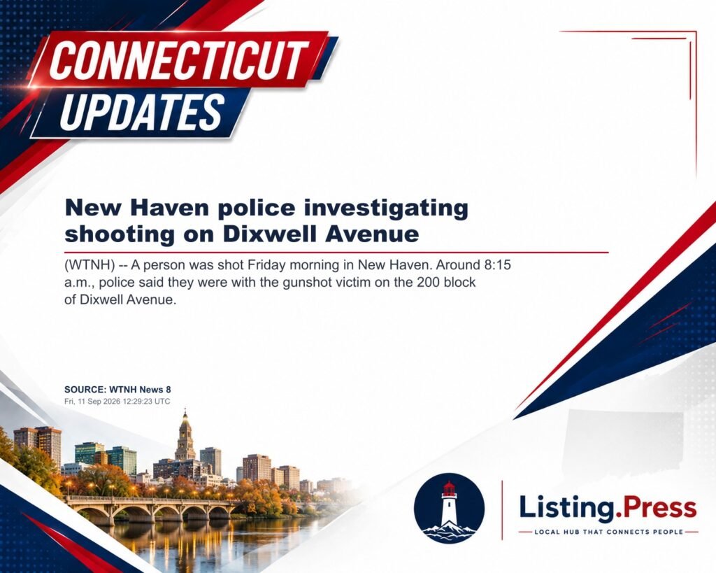 New Haven police investigating shooting on Dixwell Avenue