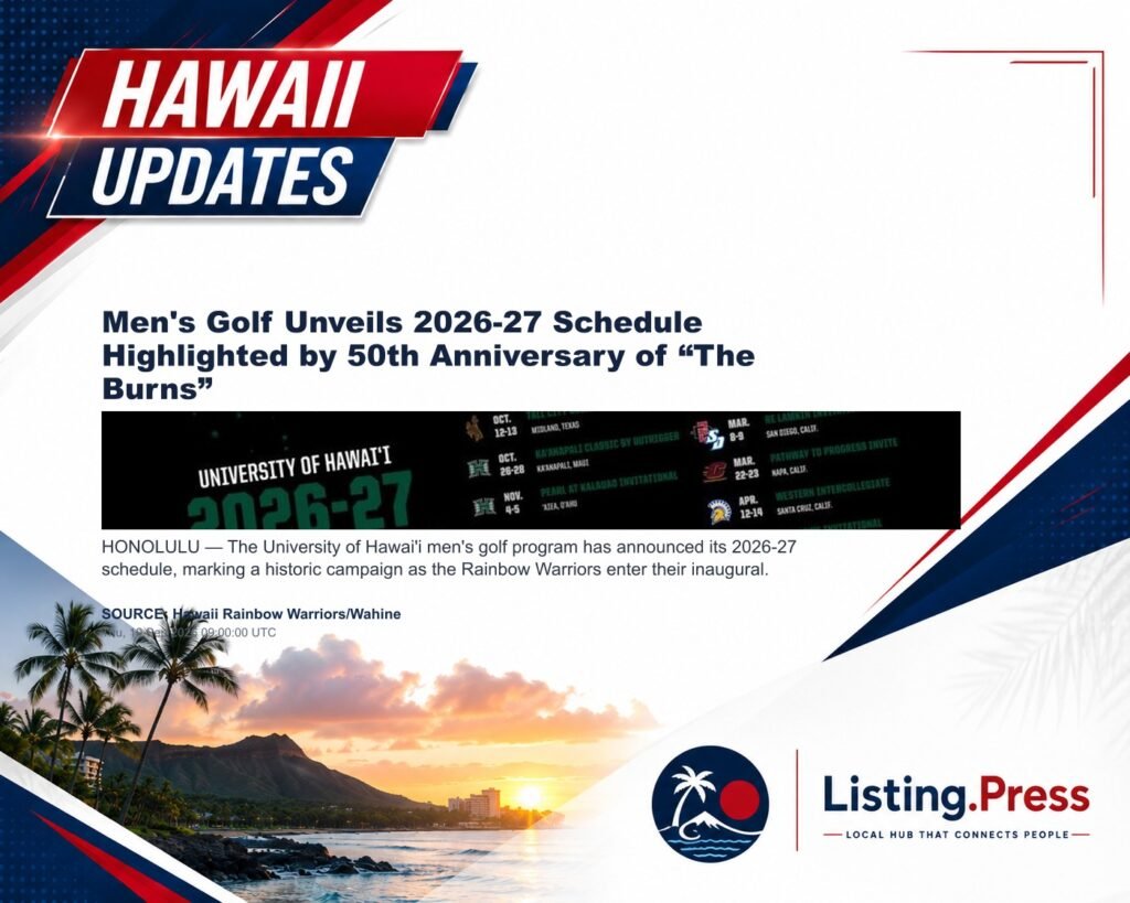 Men’s Golf Unveils 2026-27 Schedule Highlighted by 50th Anniversary of “The Burns”
