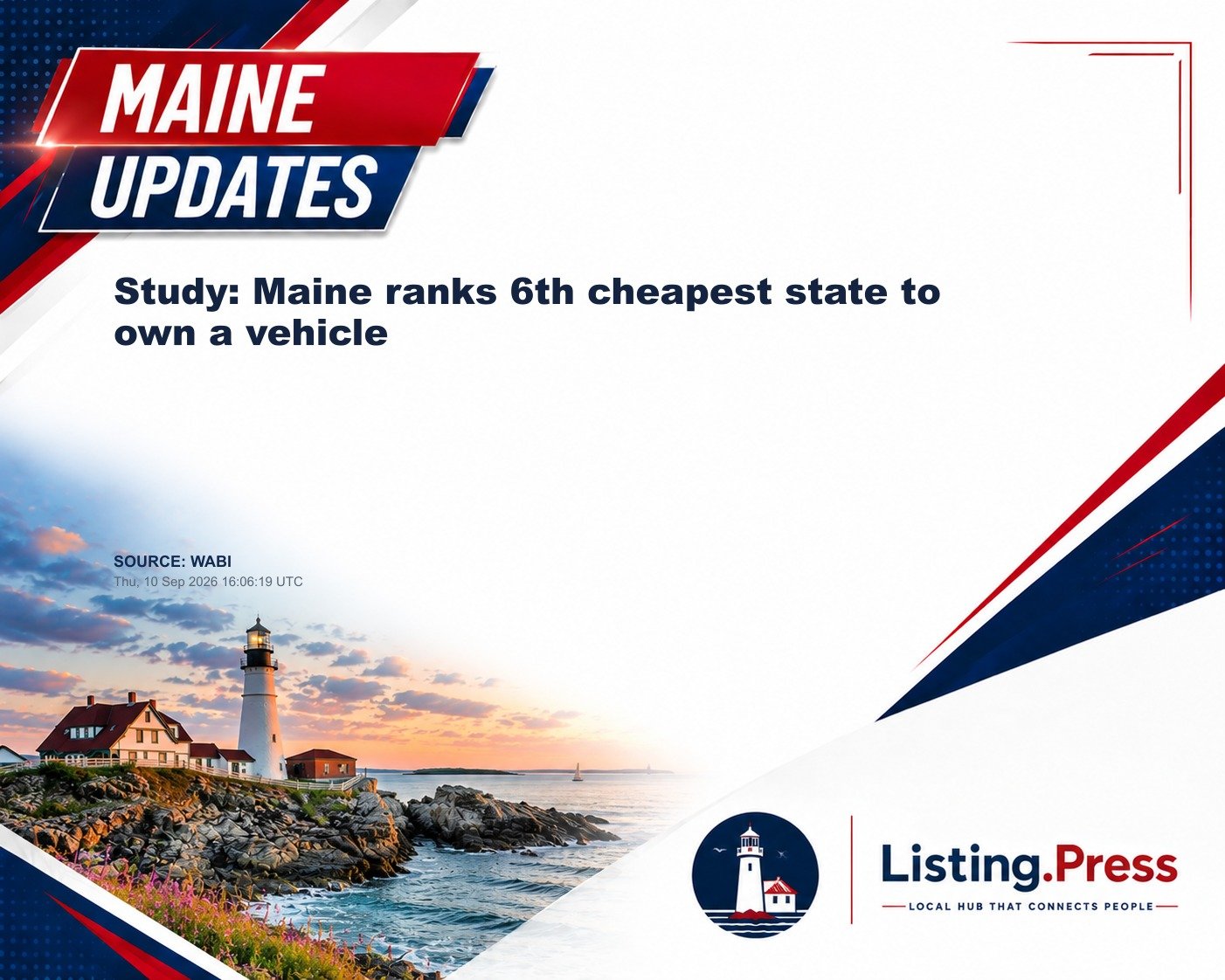 Study: Maine ranks 6th cheapest state to own a vehicle
