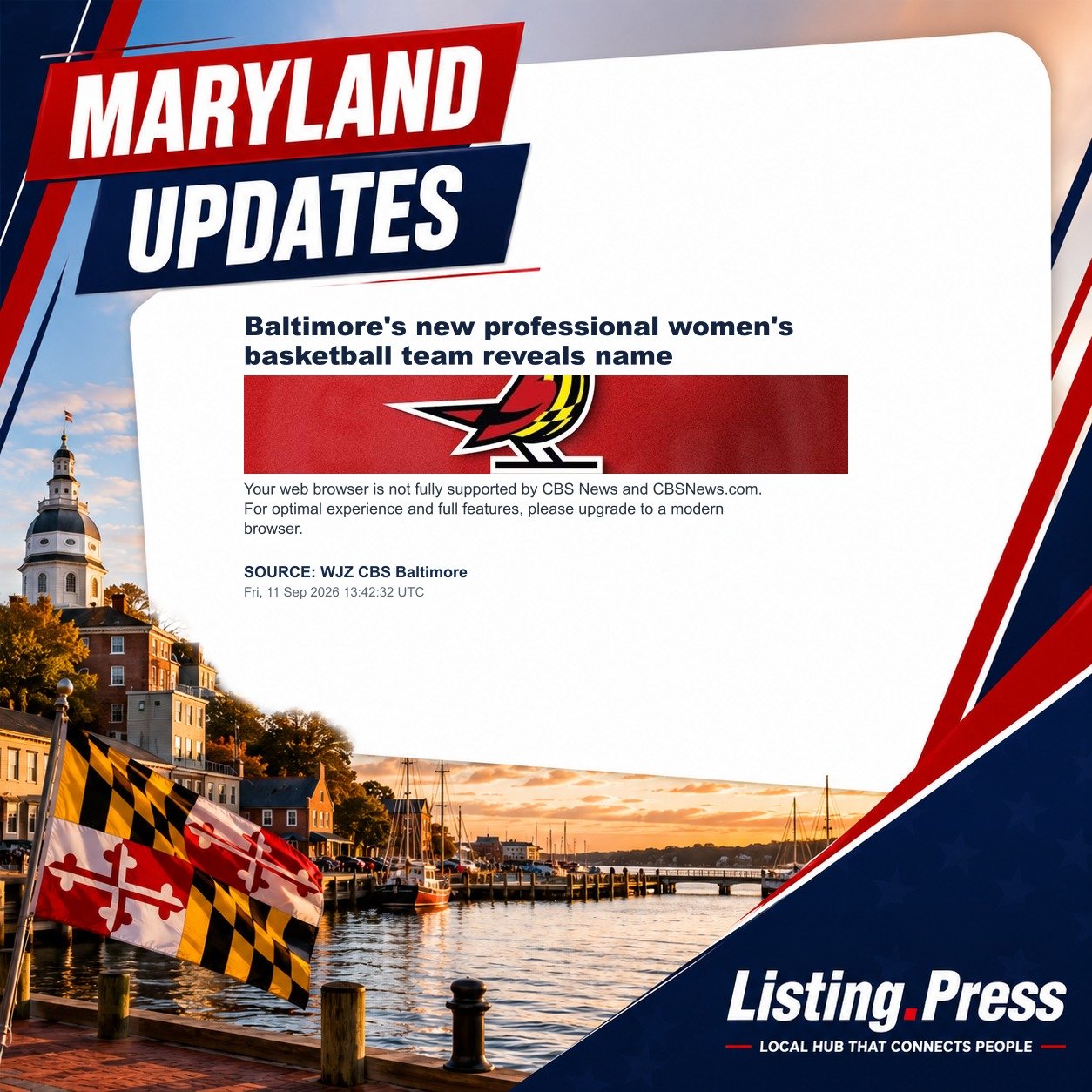 Baltimore's new professional women's basketball team reveals name