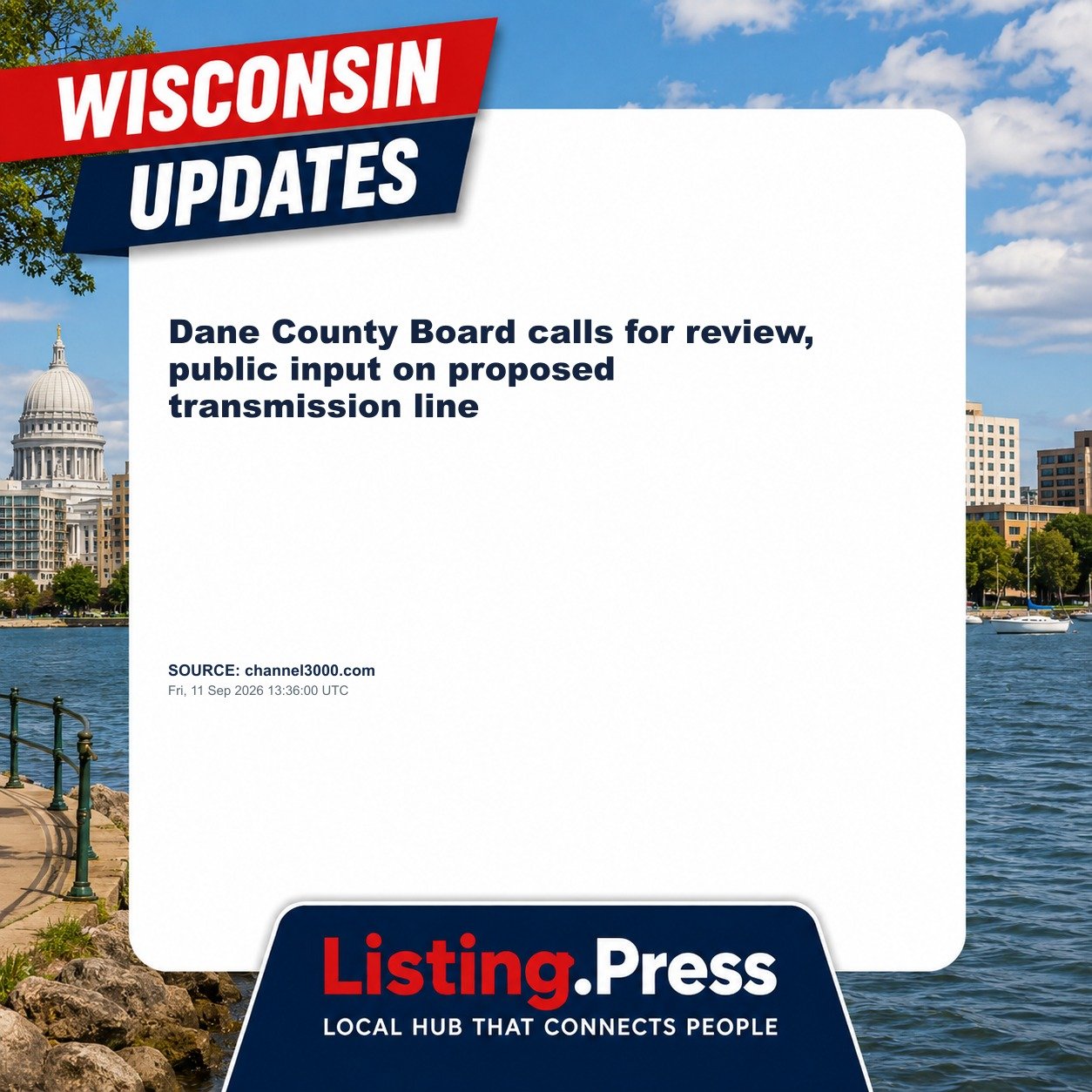 Dane County Board calls for review, public input on proposed transmission line