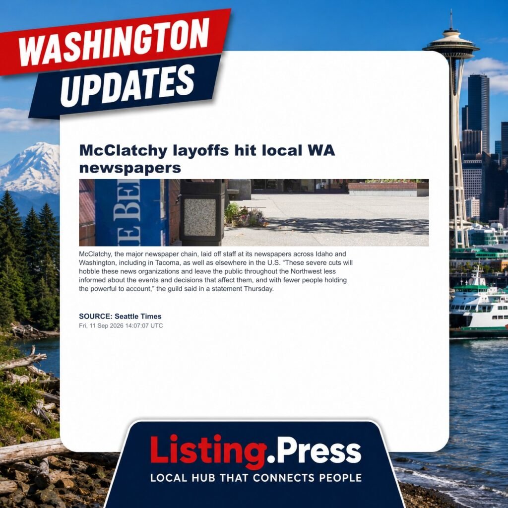 McClatchy layoffs hit local WA newspapers