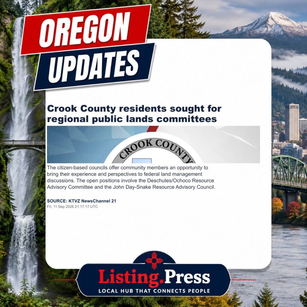 Crook County residents sought for regional public lands committees