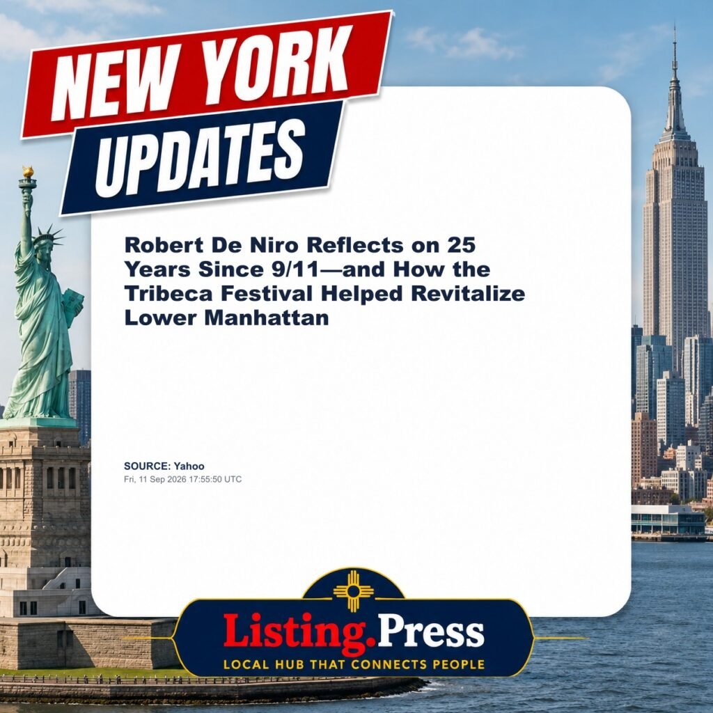 Robert De Niro Reflects on 25 Years Since 9/11—and How the Tribeca Festival Helped Revitalize Lower Manhattan