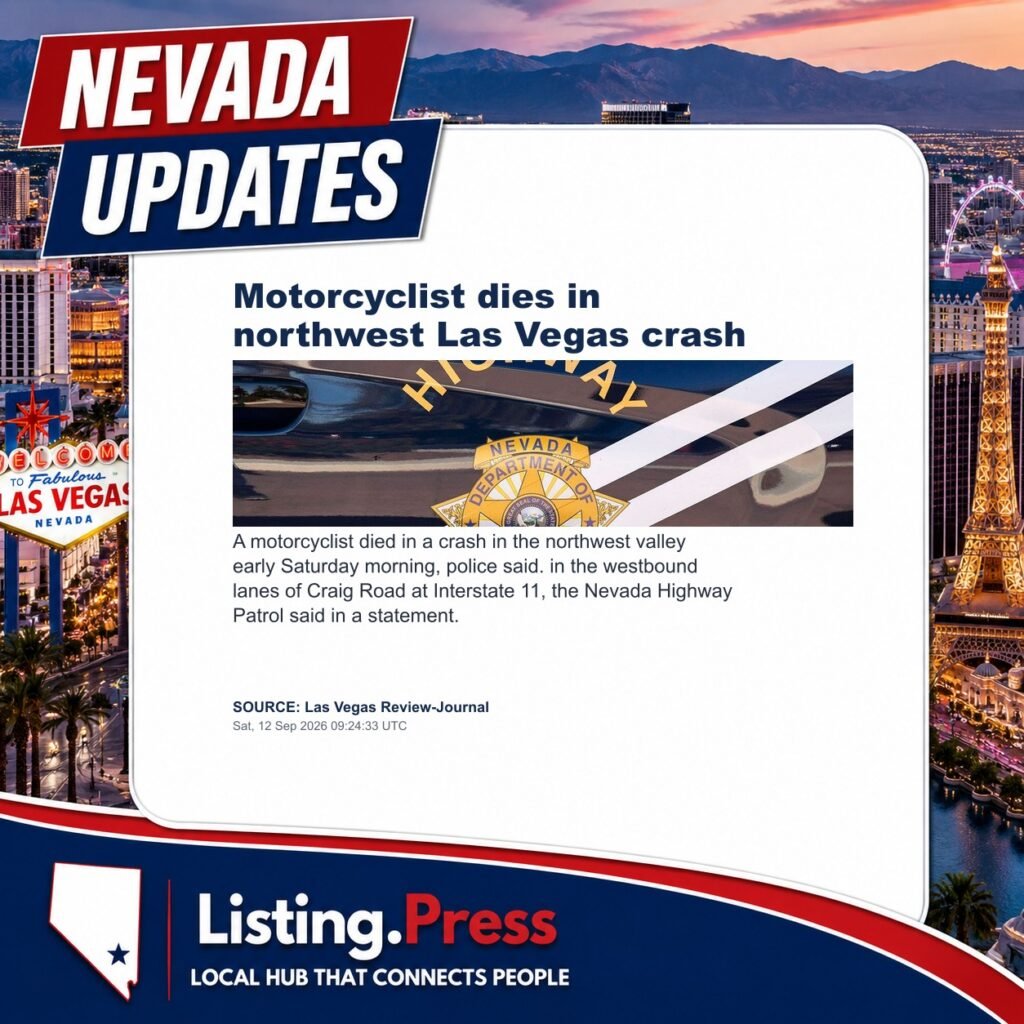 Motorcyclist dies in northwest Las Vegas crash