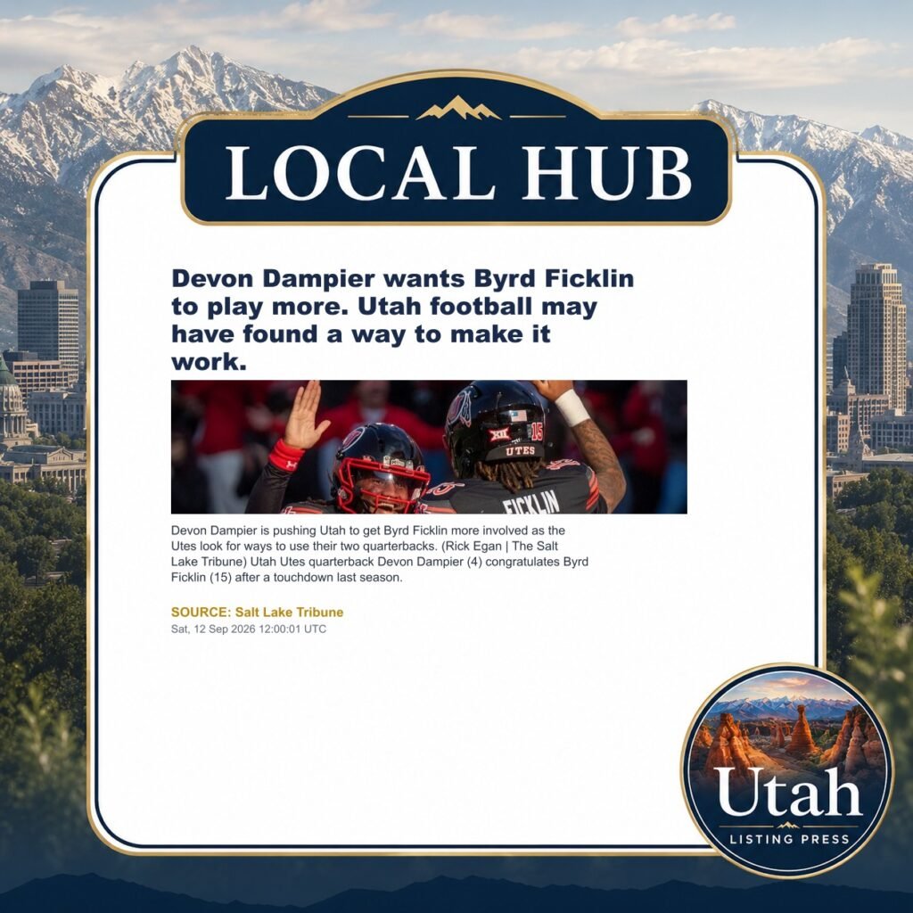 Devon Dampier wants Byrd Ficklin to play more. Utah football may have found a way to make it work.